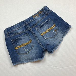 Indigo Rein Forever Distressed Jean Shorts